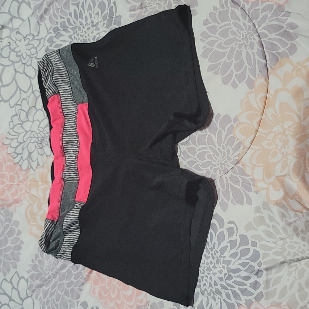 Women black workout shorts